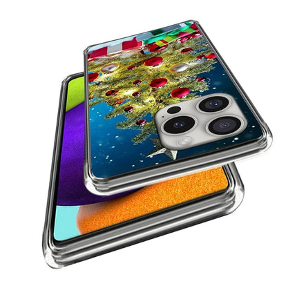 For iPhone 16 Pro Max Case Christmas Pattern Printing Soft TPU Phone Cover