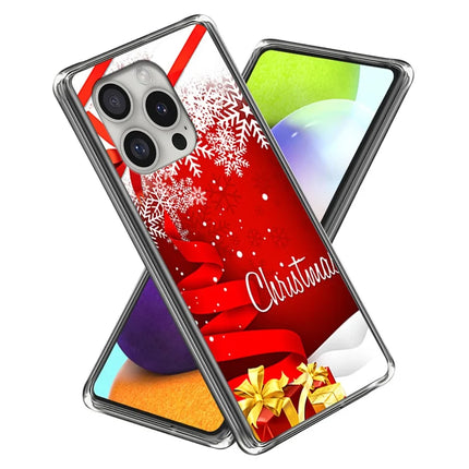 For iPhone 16 Pro Max Case Christmas Pattern Printing Soft TPU Phone Cover - Style K