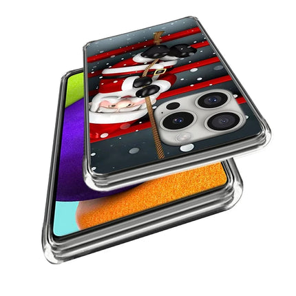 For iPhone 16 Pro Max Case Christmas Pattern Printing Soft TPU Phone Cover