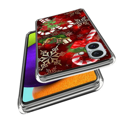For iPhone 16 Plus Case Christmas Pattern Printing Soft TPU Phone Cover