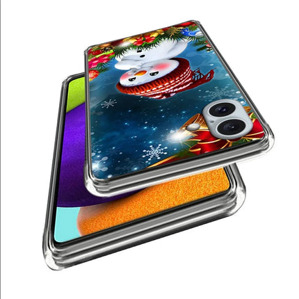For iPhone 16 Plus Case Christmas Pattern Printing Soft TPU Phone Cover