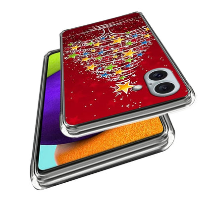 For iPhone 16 Plus Case Christmas Pattern Printing Soft TPU Phone Cover