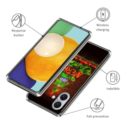 For iPhone 16 Plus Case Christmas Pattern Printing Soft TPU Phone Cover