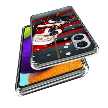 For iPhone 16 Plus Case Christmas Pattern Printing Soft TPU Phone Cover