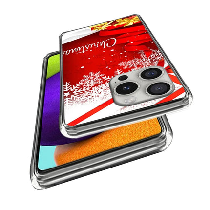 For iPhone 16 Pro Case Christmas Pattern Printing Soft TPU Phone Cover