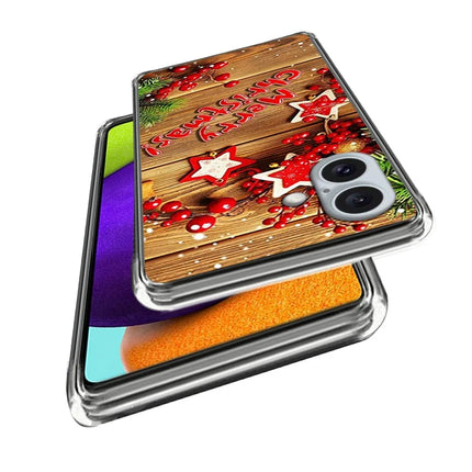 For iPhone 16 Case Christmas Pattern Printing Soft TPU Phone Cover