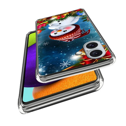 For iPhone 16 Case Christmas Pattern Printing Soft TPU Phone Cover