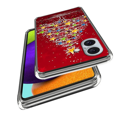 For iPhone 16 Case Christmas Pattern Printing Soft TPU Phone Cover