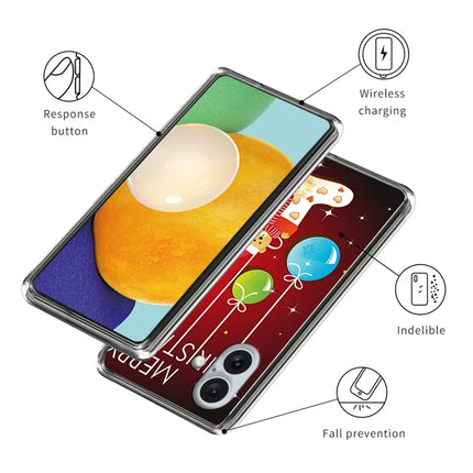For iPhone 16 Case Christmas Pattern Printing Soft TPU Phone Cover