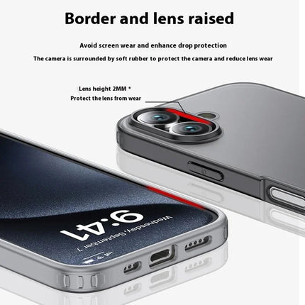 For iPhone 16 Plus Case PC+TPU Phone Cover Airbag Protection