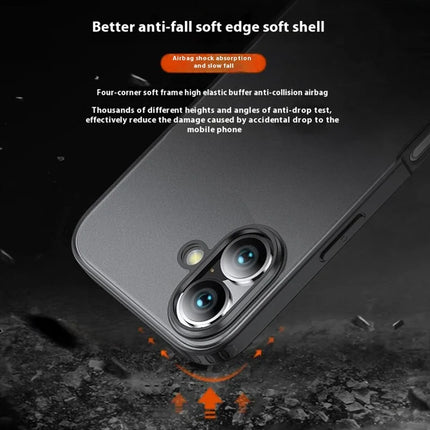 For iPhone 16 Plus Case PC+TPU Phone Cover Airbag Protection