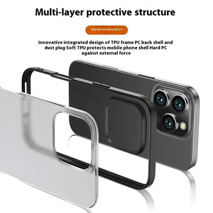 For iPhone 16 Pro Max Case PC+TPU Phone Cover Airbag Protection