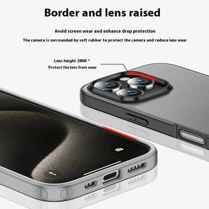 For iPhone 16 Pro Max Case PC+TPU Phone Cover Airbag Protection