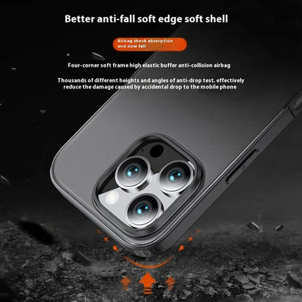 For iPhone 16 Pro Max Case PC+TPU Phone Cover Airbag Protection