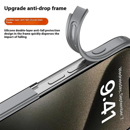 For iPhone 16 Pro Max Case PC+TPU Phone Cover Airbag Protection