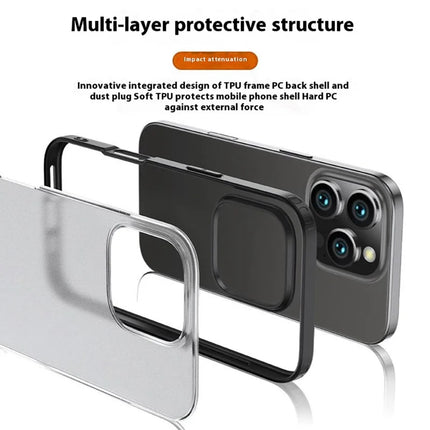 For iPhone 16 Pro Max Case PC+TPU Phone Cover Airbag Protection