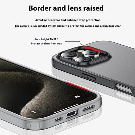 For iPhone 16 Pro Max Case PC+TPU Phone Cover Airbag Protection