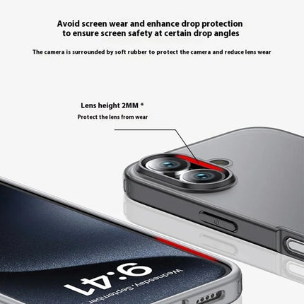 For iPhone 16 Case Compatible with MagSafe Shockproof PC + TPU Phone Cover