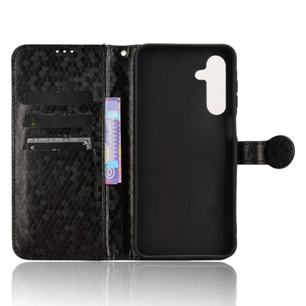 For Samsung Galaxy A16 5G / A16 4G Wallet Case Dot Pattern Imprint PU Leather Phone Cover