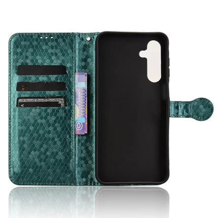 For Samsung Galaxy A16 5G / A16 4G Wallet Case Dot Pattern Imprint PU Leather Phone Cover