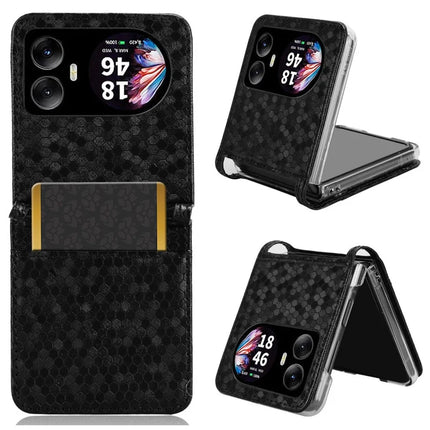 For Blackview Hero 10 4G Wallet Case Dot Pattern Imprint PU Leather Phone Cover - Black