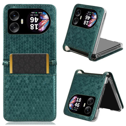 For Blackview Hero 10 4G Wallet Case Dot Pattern Imprint PU Leather Phone Cover - Green