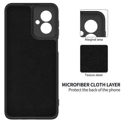For Motorola Moto G55 5G Case Liquid Silicone Anti-Scratch Phone Cover with Hand Strap