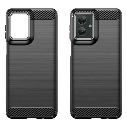 For Motorola Moto G55 5G Case Carbon Fiber Texture TPU Brushed Phone Cover