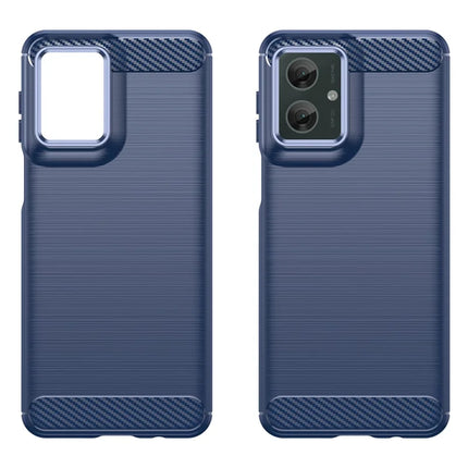 For Motorola Moto G55 5G Case Carbon Fiber Texture TPU Brushed Phone Cover