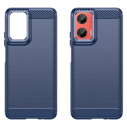For Motorola Moto G35 5G Case Carbon Fiber Texture TPU Brushed Phone Cover