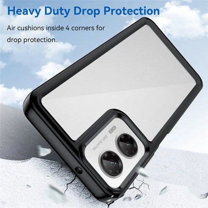For Motorola Moto G35 5G Case TPU +Acrylic Protective Clear Phone Cover