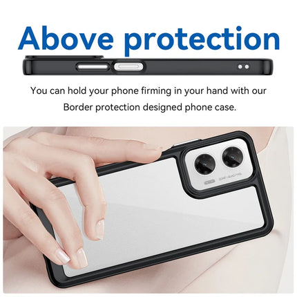 For Motorola Moto G35 5G Case TPU +Acrylic Protective Clear Phone Cover