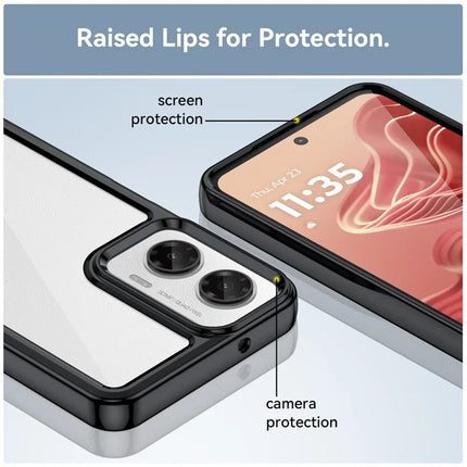 For Motorola Moto G35 5G Case TPU +Acrylic Protective Clear Phone Cover