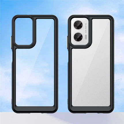 For Motorola Moto G35 5G Case TPU +Acrylic Protective Clear Phone Cover