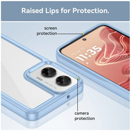 For Motorola Moto G35 5G Case TPU +Acrylic Protective Clear Phone Cover