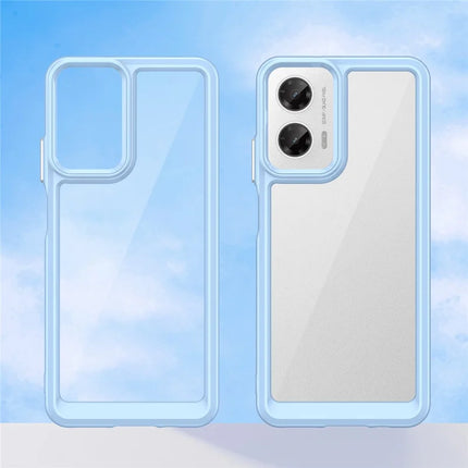 For Motorola Moto G35 5G Case TPU +Acrylic Protective Clear Phone Cover