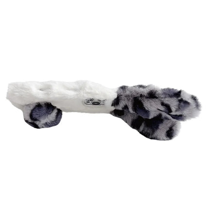 For iPhone 16 Pro Max Case Fluffy Leopard Splicing Bunny Plush TPU Phone Cover