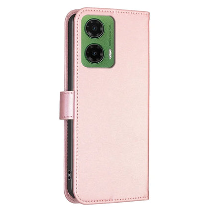 For Motorola Moto G35 5G Case Clover Pattern Wallet Stand View Leather Phone Cover