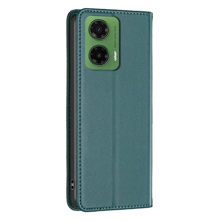 BINFEN COLOR BF18 For Motorola Moto G35 5G Leather Case Card Slots Phone Cover