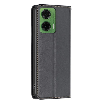 BINFEN COLOR BF18 For Motorola Moto G35 5G Leather Case Card Slots Phone Cover
