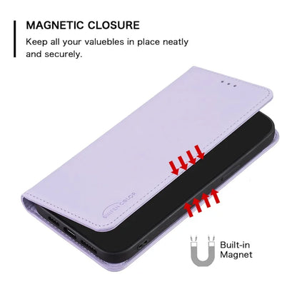 BINFEN COLOR BF18 For Motorola Moto G35 5G Leather Case Card Slots Phone Cover
