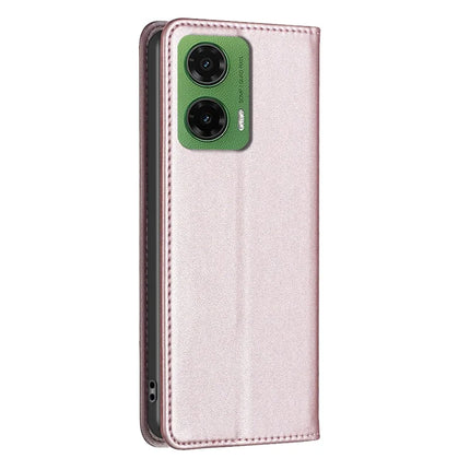 BINFEN COLOR BF18 For Motorola Moto G35 5G Leather Case Card Slots Phone Cover