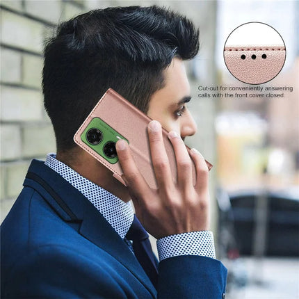BINFEN COLOR BF32 For Motorola Moto G35 5G Leather Case Wallet RFID Blocking Phone Cover