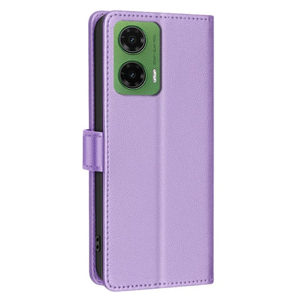 BINFEN COLOR BF32 For Motorola Moto G35 5G Leather Case Wallet RFID Blocking Phone Cover