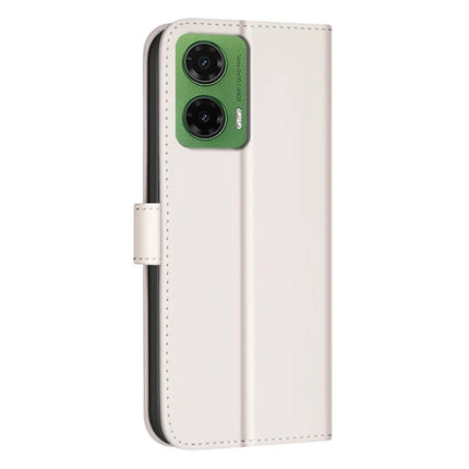BINFEN COLOR BF34 for Motorola Moto G35 5G Leather Case Wallet Square Grid Phone Cover
