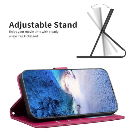 For Motorola Moto G55 5G Case Clover Pattern Wallet Stand View Leather Phone Cover
