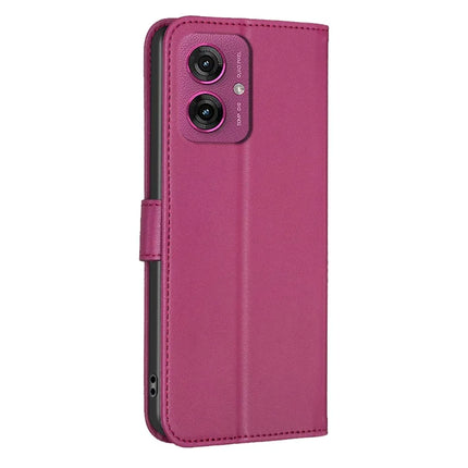 For Motorola Moto G55 5G Case Clover Pattern Wallet Stand View Leather Phone Cover