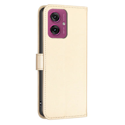 For Motorola Moto G55 5G Case Clover Pattern Wallet Stand View Leather Phone Cover