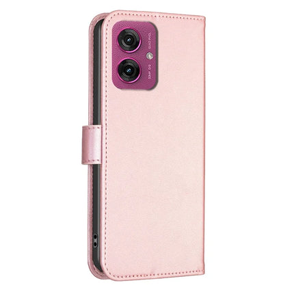 For Motorola Moto G55 5G Case Clover Pattern Wallet Stand View Leather Phone Cover