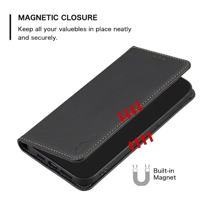 BINFEN COLOR BF18 For Motorola Moto G55 5G Leather Case Card Slots Phone Cover